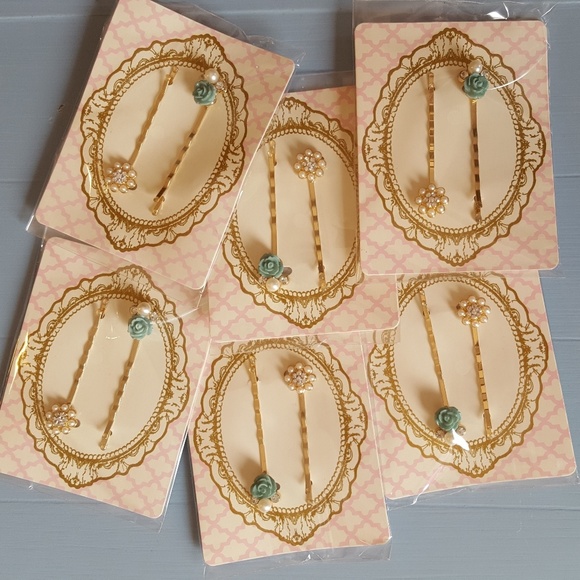 Pretty Set of 6 Hairpins - Picture 1 of 4